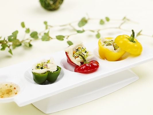 포토 JPG 스튜디오촬영 그릇 접시 음식 피망 파프리카 서양음식 실내 근접촬영 사람없음 가로 빨간색 초록색 노란색 샐러드 파프리카요리 국내포토 식기 뷰포인트 컬러 채소 내부 파일형식