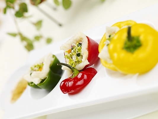 포토 JPG 스튜디오촬영 그릇 접시 음식 피망 파프리카 서양음식 실내 근접촬영 사람없음 가로 빨간색 초록색 노란색 샐러드 파프리카요리 국내포토 식기 뷰포인트 컬러 채소 내부 파일형식