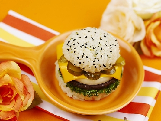 포토 JPG 스튜디오촬영 그릇 접시 꽃 음식 채소 치즈 패스트푸드 실내 육류 근접촬영 사람없음 장식 가로 빨간색 노란색 햄버거 식탁보 체리 피클 라이스버거 국내포토 식물 식기 뷰포인트 컬러 과일 식재료 유제품 인스턴트 절임 파일형식