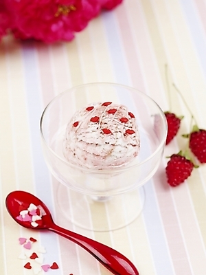 포토 JPG 스튜디오촬영 식물 그릇 꽃 음식 분홍색 과일 아이스크림 디저트 실내 사람없음 빨간색 숟가락 유리그릇 믹싱볼 국내포토 식기 컬러 유리 수저 내부 파일형식