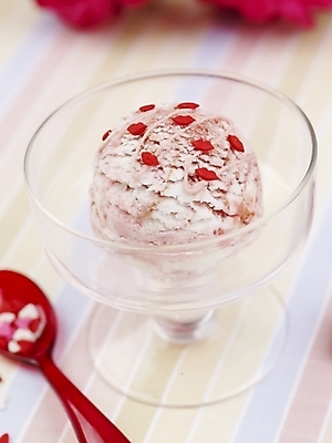 포토 JPG 스튜디오촬영 그릇 꽃 음식 아이스크림 디저트 실내 사람없음 빨간색 숟가락 유리그릇 믹싱볼 국내포토 식물 식기 컬러 유리 수저 내부 파일형식