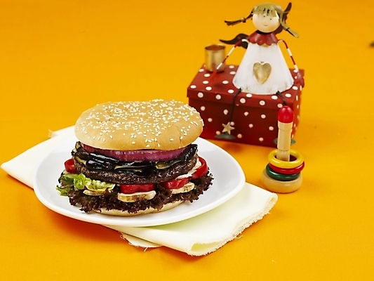 포토 JPG 스튜디오촬영 그릇 접시 음식 패스트푸드 실내 사람없음 장식 가로 피규어 햄버거 국내포토 식기 내부 미니어처 인스턴트 파일형식