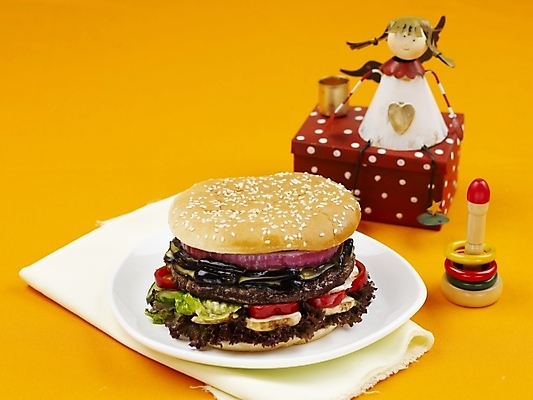 포토 JPG 스튜디오촬영 그릇 접시 음식 패스트푸드 실내 사람없음 장식 가로 피규어 햄버거 오브젝트 국내포토 식기 내부 미니어처 인스턴트 파일형식