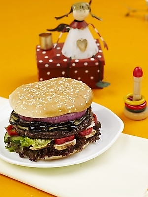 포토 JPG 스튜디오촬영 그릇 접시 음식 패스트푸드 실내 근접촬영 사람없음 장식 세로 피규어 햄버거 오브젝트 국내포토 식기 뷰포인트 내부 미니어처 인스턴트 파일형식