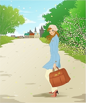 EPS 주간 나무 계절 여자 꽃 길 여행 가방 일러스트 유럽건축 바람 휴가 거리 한명 사람 20대 성인 야외 건물 관광지 여행객 탑 봄 산책 코트 숲 봄여행 여자만 여자한명만 성인여자만 청년만 청년여자만 성인한명만 청년여자한명만 성인여자한명만 성인만 국내일러스트 자연요소 식물 1 건축물 잡화 서양건축 날씨 휴식 청년 외투 파일형식 벡터