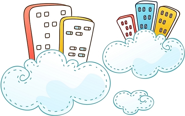 EPS 구름 시설물 교육 현대건축 건축 일러스트 하늘 큐티아이콘 빌딩 사람없음 건물 국내일러스트 자연요소 아이콘 건축물 파일형식 벡터