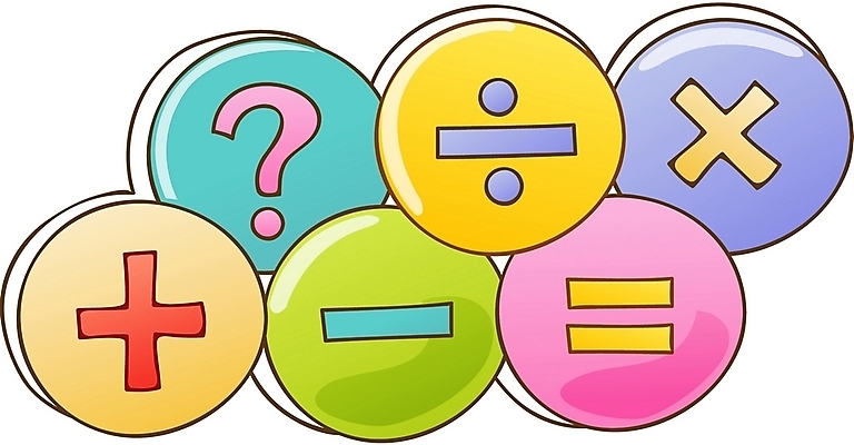 EPS 문자 기호 교육 일러스트 수업 사람없음 물음표 수학 덧셈 뺄셈 수학기호 나누기 곱셈 사칙연산 국내일러스트 교과목 파일형식 벡터