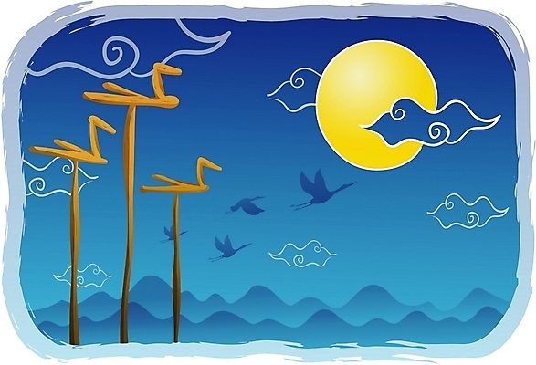 EPS 나무 구름 한국전통 전통 사계절 계절 백그라운드 일러스트 종교용품 자연 조류 하늘 새해 풍경 사람없음 야외 조형물 전통문양 학 보름달 달 가을 야간 무속신앙용품 솟대 보름당 가을배경 국내일러스트 자연요소 식물 동물 문양 종교 한국 미술 생태계 무속 파일형식 벡터 가을_계절