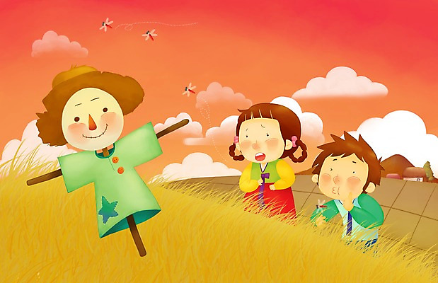 PSD 구름 한국전통 여자 명절 남자 어린이 일러스트 페인터 하늘 주택 논 남매 사람 소녀 소년 초원 야외 두명 농가 추석 노을 추수 가을 농촌 시골 야간 전통의상 한복 허수아비 고추잠자리 고향 어린이만 국내일러스트 자연요소 전통 계절 기념일 농업 가족 페인팅 한국 건물 농장 잠자리 파일형식