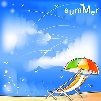 EPS 주간 구름 사계절 계절 모래 바다 백그라운드 의자 일러스트 자연 갈매기 하늘 바람 풍경 해변 사람없음 야외 여름 파라솔 국내일러스트 자연요소 가구 조류 날씨 생태계 파일형식 벡터