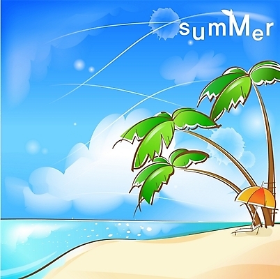 EPS 주간 구름 사계절 계절 모래 바다 백그라운드 의자 일러스트 자연 하늘 풍경 해변 사람없음 야외 여름 야자수 국내일러스트 자연요소 나무 가구 생태계 파일형식 벡터