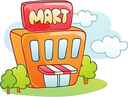 EPS 나무 구름 시설물 현대건축 건축 일러스트 하늘 큐티아이콘 사람없음 건물 상점 시장 마트 슈퍼마켓 국내일러스트 자연요소 식물 아이콘 건축물 파일형식 벡터