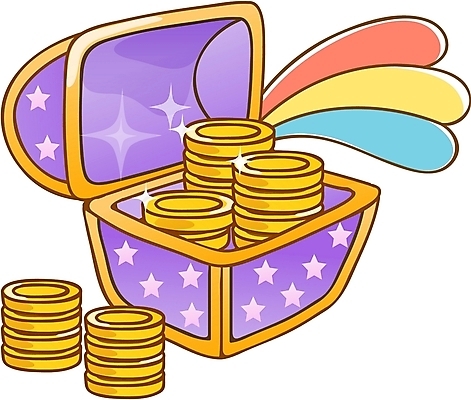 EPS 일러스트 비즈니스 이벤트 사람없음 동전 오브젝트 금화 보물상자 보물함 국내일러스트 돈 황금 파일형식 벡터