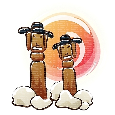 EPS 전통 일러스트 종교용품 유물 사람없음 태양 바위 공예품 무속신앙용품 장승 국내일러스트 자연요소 종교 공예 무속 파일형식 벡터