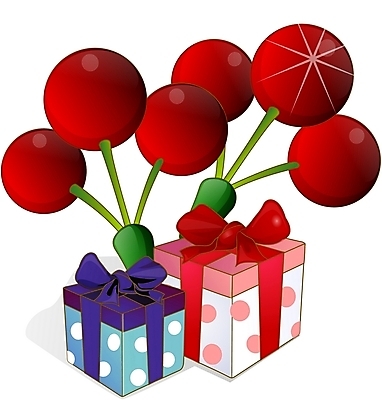 EPS 기념일 열매 리본 크리스마스 일러스트 선물 사람없음 장식 상자 오브젝트 크리스마스아이콘 사랑의열매 산수유열매 국내일러스트 식물 아이콘 이벤트 파일형식 벡터