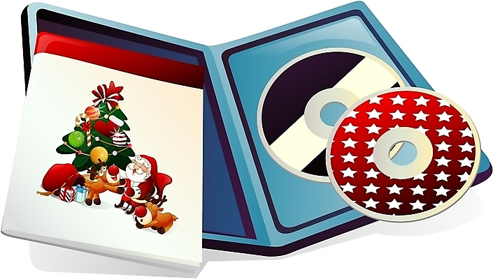 EPS 기념일 음악 크리스마스 일러스트 문구용품 사람없음 크리스마스트리 산타클로스 사무용품 루돌프 CD 음반 심볼 캐럴 크리스마스캐롤 국내일러스트 문화예술 사슴 이벤트 오브젝트 파일형식 벡터