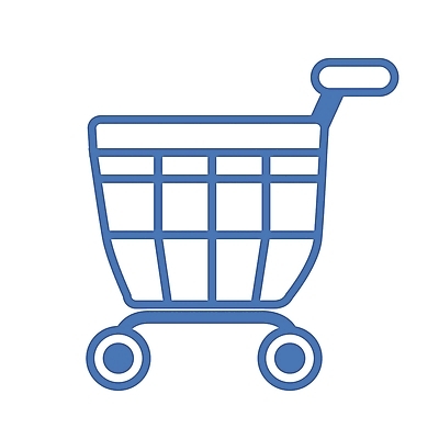 EPS 아이콘 컬러 생활용품 주방용품 사람없음 파란색 쇼핑 카트 쇼핑카 심볼 장바구니 심볼아이콘 마트 대형마트 2D아이콘 바구니 상점 오브젝트 파일형식 벡터