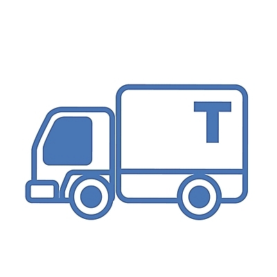 EPS 아이콘 알파벳 영어 산업 육상교통 교통수단 컬러 교통 자동차 사람없음 파란색 트럭 운송업 심볼 택배 심볼아이콘 화물트럭 T 2D아이콘 문자 파일형식 벡터