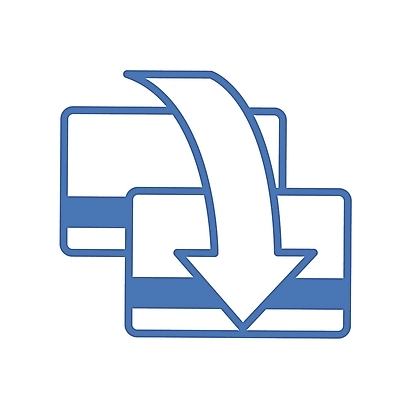 EPS 아이콘 화살표 컬러 이동 비즈니스 사람없음 파란색 신용카드 심볼 오브젝트 심볼아이콘 은행 통장 계좌이체 2D아이콘 컨셉 금융 파일형식 벡터