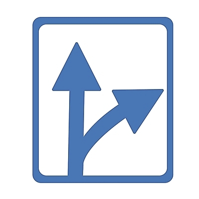 EPS 아이콘 화살표 길 컬러 사람없음 파란색 표지판 오른쪽 방향 갈림길 심볼 오브젝트 심볼아이콘 도로표지판 우회전 직진 2D아이콘 도로 알림판 운전 파일형식 벡터