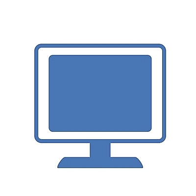 EPS 아이콘 컬러 사람없음 파란색 전자제품 컴퓨터 모니터 심볼 심볼아이콘 2D아이콘 파일형식 벡터