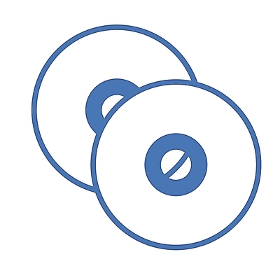 EPS 아이콘 컬러 문구용품 사람없음 파란색 사무용품 CD 음반 심볼 오브젝트 심볼아이콘 저장장치 2D아이콘 음악 컴퓨터용품 파일형식 벡터