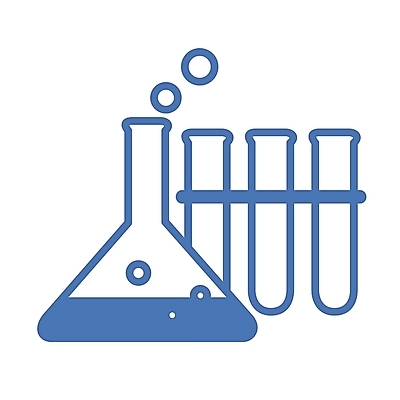 EPS 아이콘 컬러 과학 실험기구 실험 사람없음 파란색 화학 심볼 플라스크 시험관 심볼아이콘 삼각플라스크 유리관 2D아이콘 파일형식 벡터