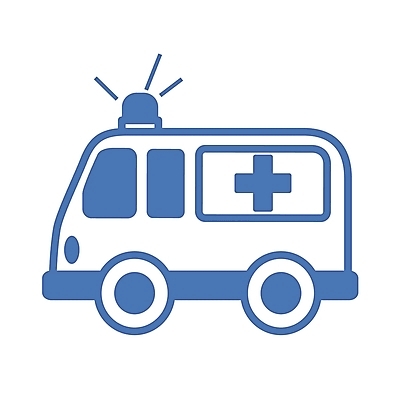 EPS 아이콘 육상교통 교통수단 컬러 자동차 병원 사람없음 치료 파란색 운송업 응급 구급차 심볼 심볼아이콘 특수차량 긴급수송 사이렌 2D아이콘 산업 교통 의학 긴급 파일형식 벡터