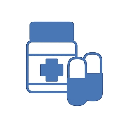 EPS 아이콘 컬러 사람없음 치료 파란색 알약 약 진료 약병 약국 심볼 심볼아이콘 처방 2D아이콘 의학 병_담는 파일형식 벡터