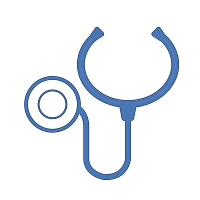 EPS 아이콘 컬러 청진기 의료기기 사람없음 치료 파란색 진료 의사 의료용품 심볼 심볼아이콘 2D아이콘 의학 의료진 파일형식 벡터