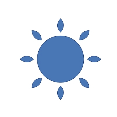 EPS 자연요소 아이콘 컬러 자연 날씨 사람없음 파란색 태양 맑음 심볼 심볼아이콘 날씨아이콘 2D아이콘 생태계 파일형식 벡터