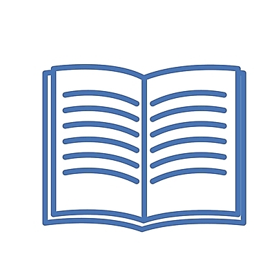 EPS 아이콘 교육 컬러 문구용품 사람없음 간행물 책 파란색 독서 공책 심볼 심볼아이콘 2D아이콘 오브젝트 파일형식 벡터