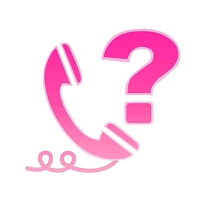 EPS 아이콘 기호 분홍색 컬러 사람없음 통신기기 물음표 전화기 심볼 수화기 심볼아이콘 통화 부재중 2D아이콘 문자 통신 모션 기계 파일형식 벡터
