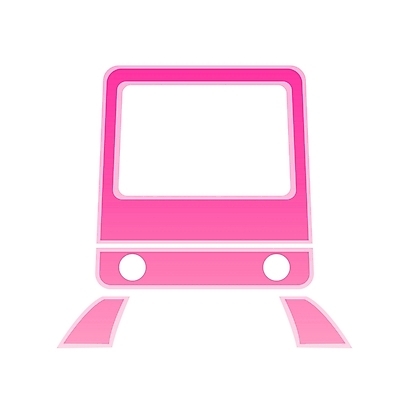EPS 아이콘 육상교통 교통수단 분홍색 컬러 교통 대중교통 사람없음 기찻길 기차 전철 심볼 심볼아이콘 전철역 선로 철도의날 2D아이콘 역 파일형식 벡터 법정기념일