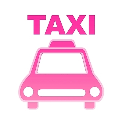 EPS 아이콘 문자 알파벳 영어 육상교통 교통수단 분홍색 컬러 교통 한대 자동차 대중교통 사람없음 역 심볼 심볼아이콘 택시 택시승강장 2D아이콘 1 교통시설 승용차 파일형식 벡터