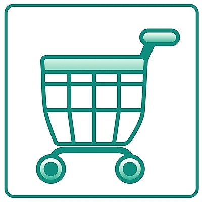EPS 아이콘 컬러 생활용품 주방용품 사람없음 초록색 쇼핑 카트 쇼핑카 심볼 장바구니 심볼아이콘 마트 대형마트 2D아이콘 바구니 상점 오브젝트 파일형식 벡터
