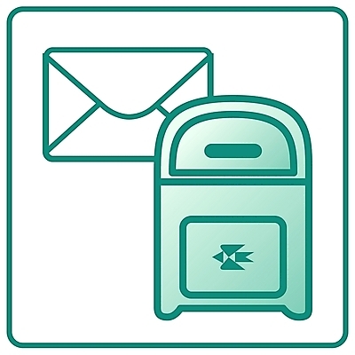 EPS 아이콘 컬러 사람없음 초록색 우체통 편지 우편물 심볼 오브젝트 심볼아이콘 우체국 2D아이콘 기관 파일형식 벡터