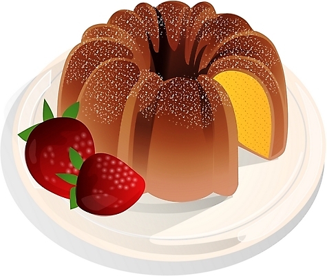 EPS 음식 빵 과일 일러스트 딸기 디저트 사람없음 케이크 구겔호프 국내일러스트 파일형식 벡터