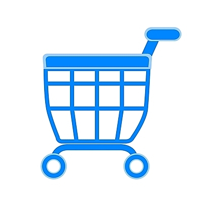 EPS 컬러 생활용품 일러스트 주방용품 사람없음 파란색 쇼핑 카트 쇼핑카 심볼 장바구니 심볼아이콘 마트 대형마트 국내일러스트 아이콘 바구니 상점 오브젝트 파일형식 벡터
