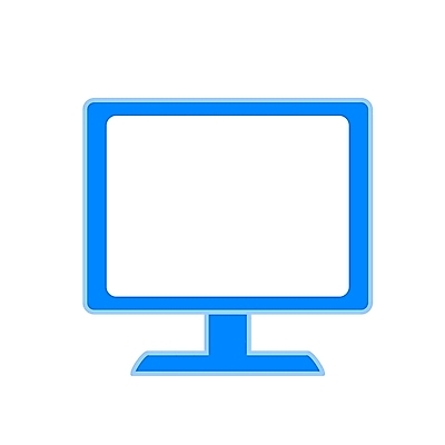 EPS 컬러 일러스트 사람없음 파란색 전자제품 컴퓨터 모니터 심볼 심볼아이콘 국내일러스트 아이콘 파일형식 벡터