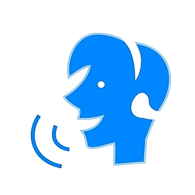 EPS 얼굴 컬러 일러스트 비즈니스 사람없음 파란색 상담원 심볼 심볼아이콘 목소리 음성 가상인물 국내일러스트 아이콘 상상 신체부위 사무원 파일형식 벡터