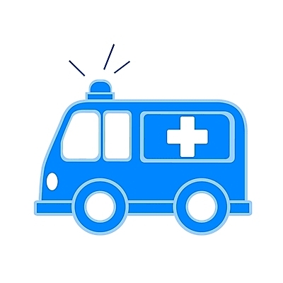 EPS 육상교통 교통수단 컬러 일러스트 자동차 병원 사람없음 치료 파란색 운송업 응급 구급차 심볼 심볼아이콘 특수차량 긴급수송 사이렌 국내일러스트 아이콘 산업 교통 의학 긴급 파일형식 벡터