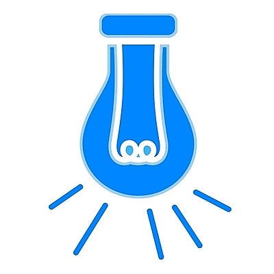 EPS 컬러 생활용품 일러스트 전구 아이디어 사람없음 파란색 빛 전기에너지 심볼 심볼아이콘 백열등 필라멘트 국내일러스트 아이콘 컨셉 조명 에너지 오브젝트 파일형식 벡터