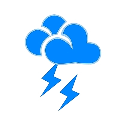 EPS 자연요소 구름 컬러 일러스트 자연 날씨 사람없음 파란색 번개 일기예보 심볼 심볼아이콘 날씨아이콘 소서 국내일러스트 아이콘 여름 절기 생태계 파일형식 벡터