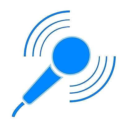 EPS 음악 컬러 음향기기 일러스트 노래 사람없음 파란색 소리 심볼 마이크 심볼아이콘 방송 음성 국내일러스트 아이콘 문화예술 전자제품 파일형식 벡터