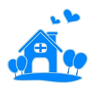 EPS 시설물 현대건축 건축 컬러 일러스트 가정 가족 주택 사랑 사람없음 건물 파란색 화목 하트 심볼 심볼아이콘 건물아이콘 국내일러스트 모양 아이콘 건축물 감정 컨셉 관계 파일형식 벡터