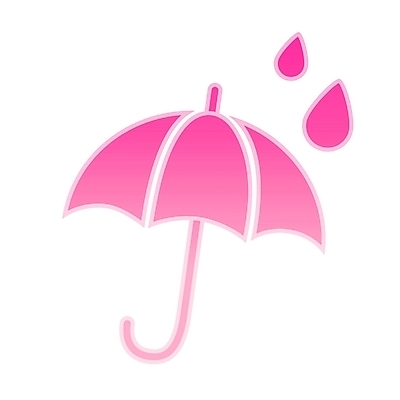 EPS 잡화 분홍색 일러스트 우산 자연 날씨 사람없음 비 일기예보 심볼 심볼아이콘 날씨아이콘 소서 흐림 국내일러스트 자연요소 아이콘 컬러 여름 절기 생태계 파일형식 벡터