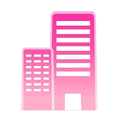 EPS 시설물 현대건축 건축 분홍색 컬러 일러스트 회사 빌딩 사람없음 건물 사무실 도시 심볼 심볼아이콘 건물아이콘 국내일러스트 아이콘 건축물 비즈니스 파일형식 벡터