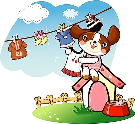 EPS 주간 동물 구름 척추동물 캐릭터 한마리 육지동물 그릇 옷 반려견 동물캐릭터 신발 일러스트 홍보캐릭터 포유류 하늘 뼈 애니멀프린트 집게 야외 울타리 반려동물 개 강아지 빨래 빨랫줄 개캐릭터 빨래집게 개집 먹이통 일러캐릭터 자연요소 1 식기 줄 가사 담장 애견용품 파일형식 벡터