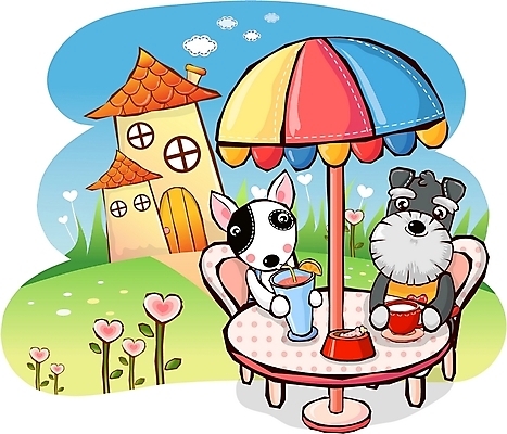 EPS 주간 동물 척추동물 캐릭터 육지동물 그릇 꽃 반려견 음료 동물캐릭터 두마리 의자 일러스트 홍보캐릭터 포유류 탁자 휴식 잔 애니멀프린트 초원 야외 건물 친구 반려동물 주스 파라솔 개 강아지 슈나우저 먹이 개캐릭터 불테리어 먹이통 일러캐릭터 자연요소 식물 식기 건축물 가구 컨셉 2 관계 테리어 파일형식 벡터